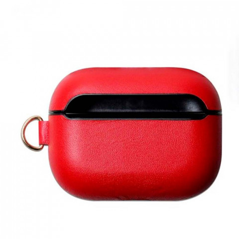 Чехол на AirPods Pro Leather Case Red